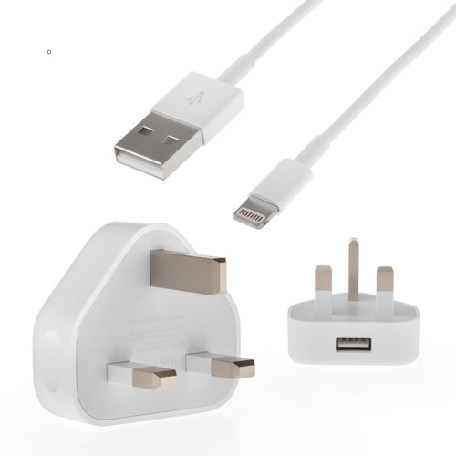 Genuine Apple Genuine UK Plug Usb Wall Ac Power Charger + Usb Cable For 5 5C 5 6/6S 6/6S Plus 7 7 Plus SE